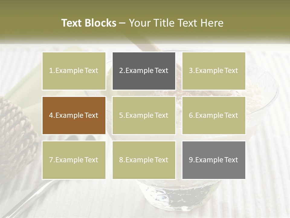 A Bowl Of Food With A Lime On Top Of It PowerPoint Template