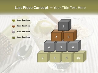 A Bowl Of Food With A Lime On Top Of It PowerPoint Template
