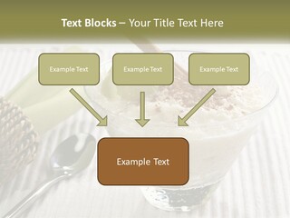 A Bowl Of Food With A Lime On Top Of It PowerPoint Template
