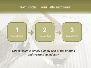 A Bowl Of Food With A Lime On Top Of It PowerPoint Template