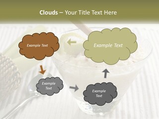 A Bowl Of Food With A Lime On Top Of It PowerPoint Template