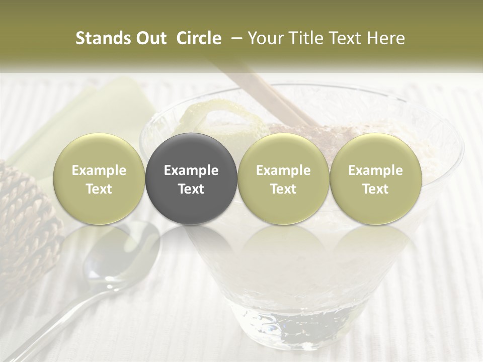 A Bowl Of Food With A Lime On Top Of It PowerPoint Template