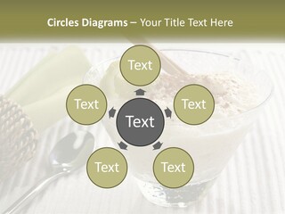 A Bowl Of Food With A Lime On Top Of It PowerPoint Template