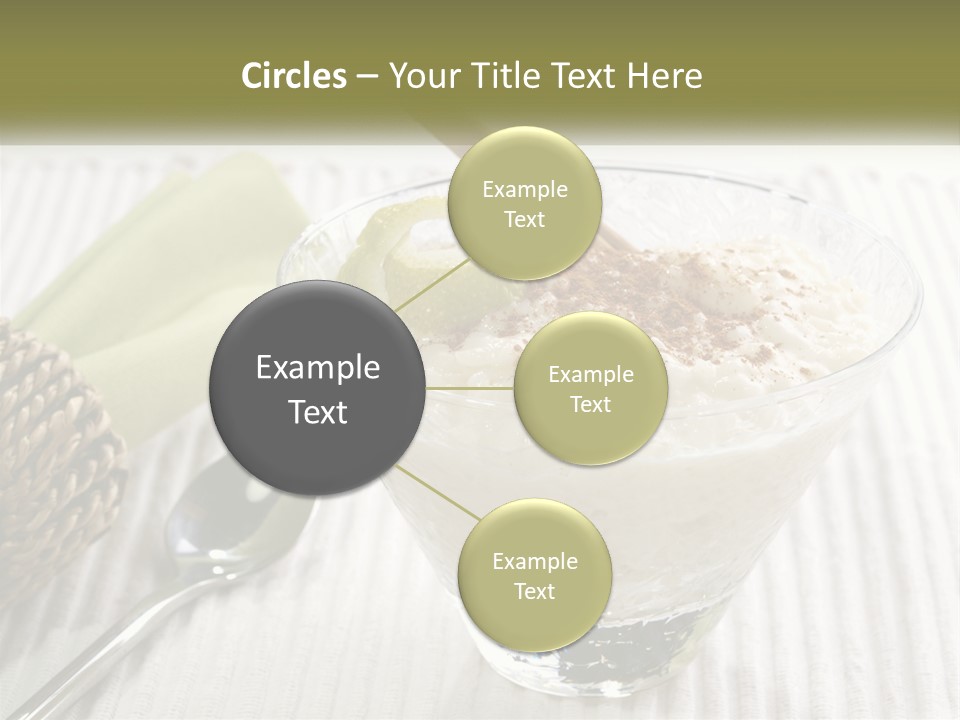 A Bowl Of Food With A Lime On Top Of It PowerPoint Template