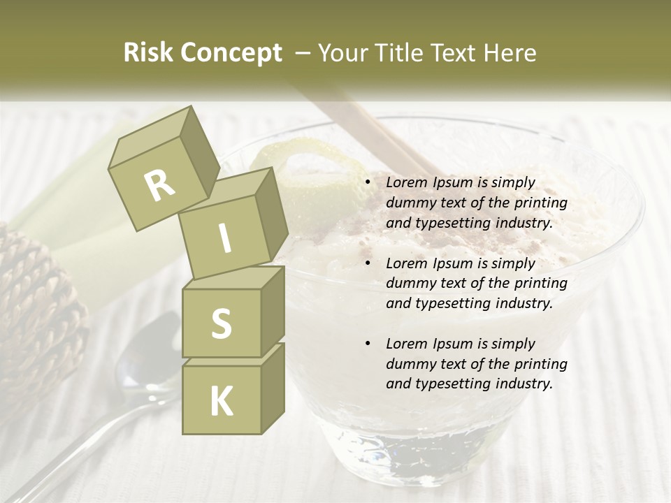 A Bowl Of Food With A Lime On Top Of It PowerPoint Template