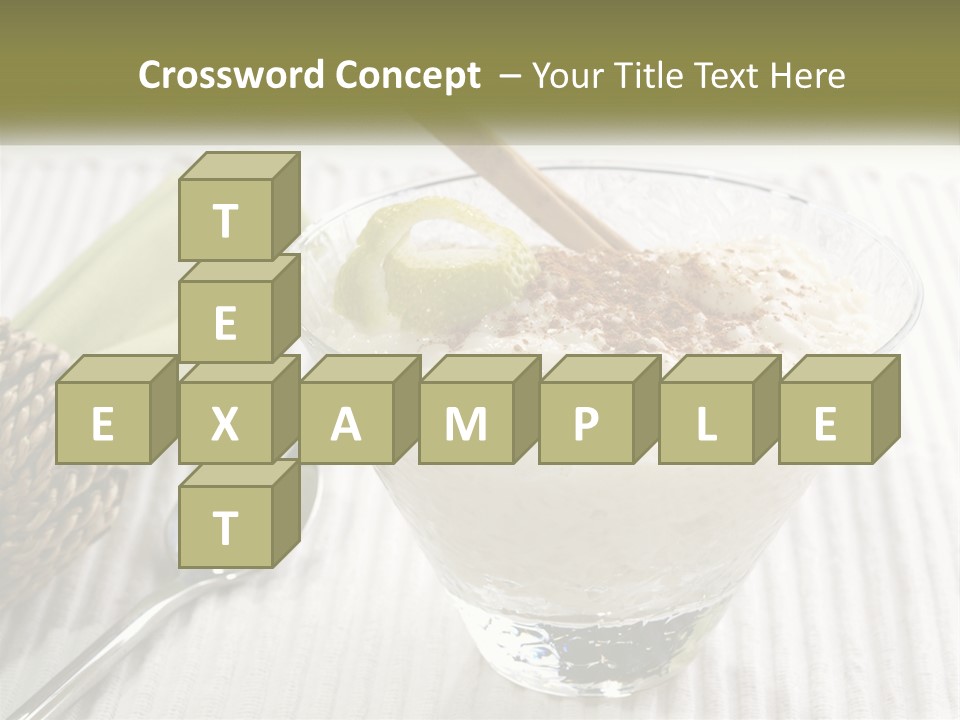 A Bowl Of Food With A Lime On Top Of It PowerPoint Template