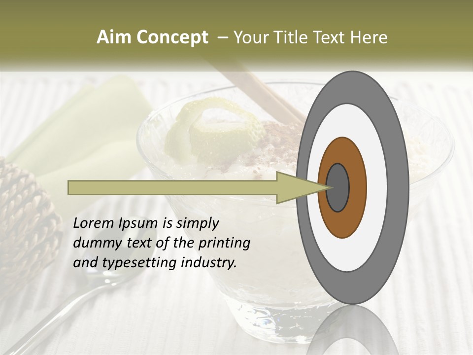 A Bowl Of Food With A Lime On Top Of It PowerPoint Template