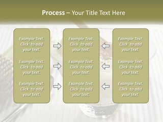 A Bowl Of Food With A Lime On Top Of It PowerPoint Template