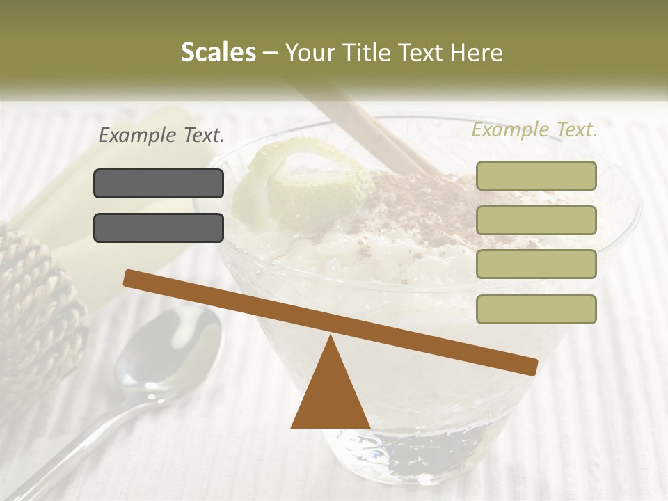 A Bowl Of Food With A Lime On Top Of It PowerPoint Template