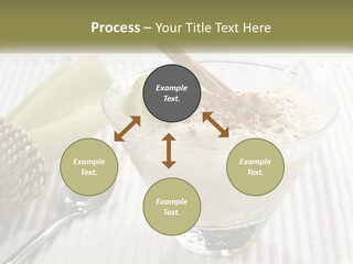 A Bowl Of Food With A Lime On Top Of It PowerPoint Template