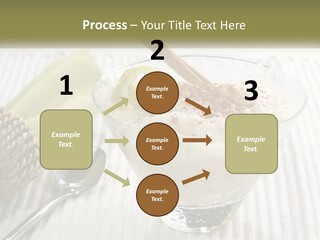 A Bowl Of Food With A Lime On Top Of It PowerPoint Template