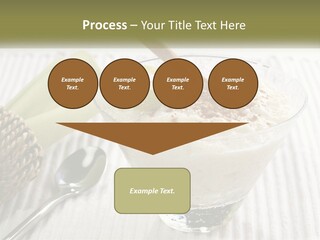 A Bowl Of Food With A Lime On Top Of It PowerPoint Template