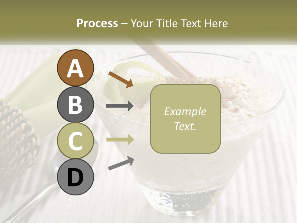 A Bowl Of Food With A Lime On Top Of It PowerPoint Template