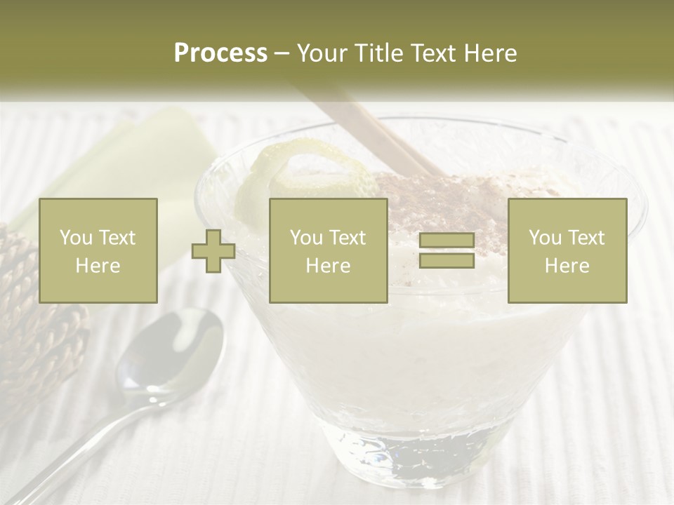 A Bowl Of Food With A Lime On Top Of It PowerPoint Template