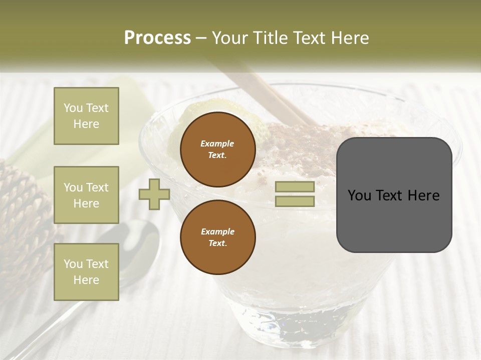 A Bowl Of Food With A Lime On Top Of It PowerPoint Template