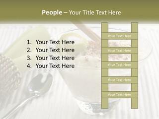 A Bowl Of Food With A Lime On Top Of It PowerPoint Template