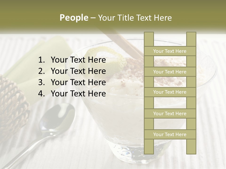 A Bowl Of Food With A Lime On Top Of It PowerPoint Template