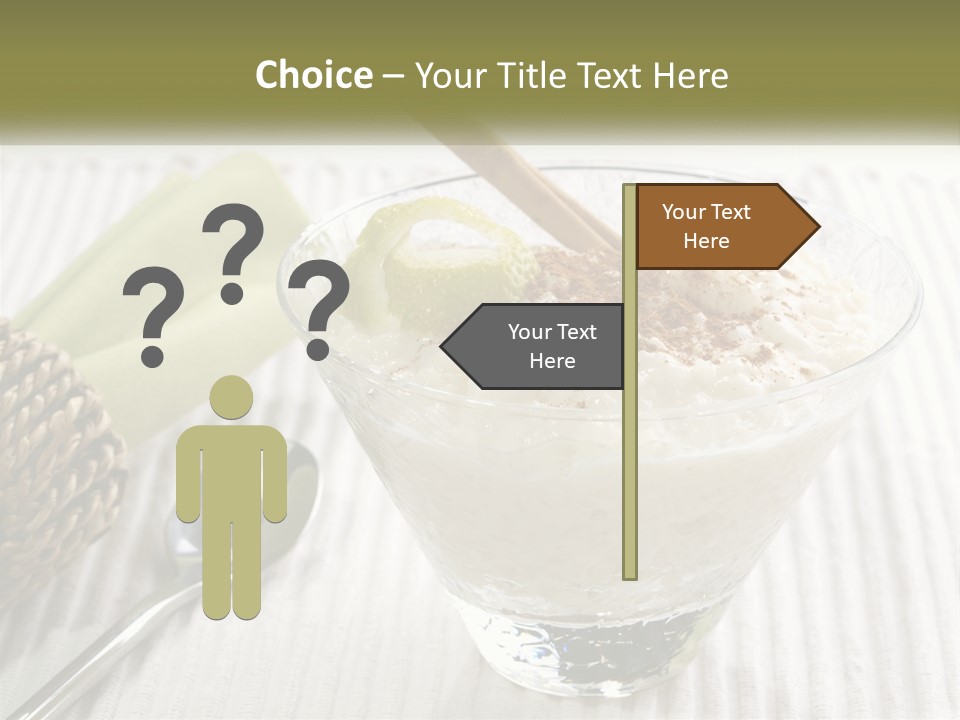 A Bowl Of Food With A Lime On Top Of It PowerPoint Template