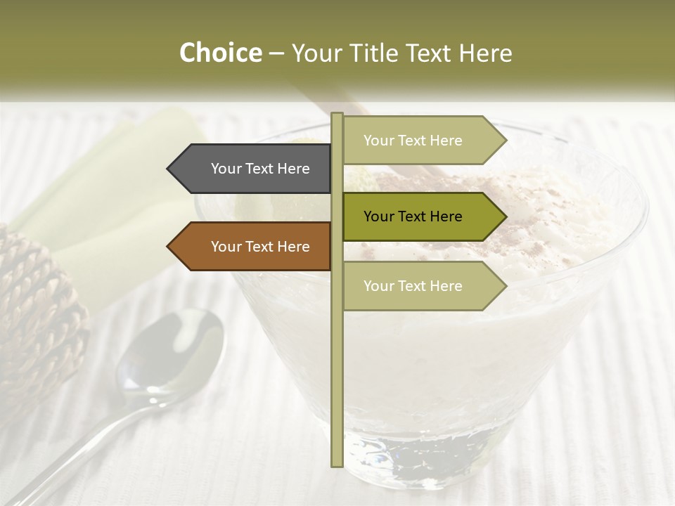 A Bowl Of Food With A Lime On Top Of It PowerPoint Template