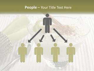 A Bowl Of Food With A Lime On Top Of It PowerPoint Template