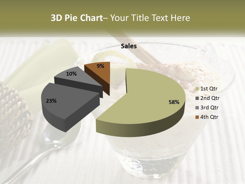 A Bowl Of Food With A Lime On Top Of It PowerPoint Template