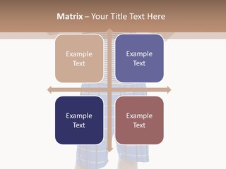 A Man In A Tank Top And Plaid Shorts Is Pointing At Something PowerPoint Template