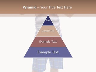 A Man In A Tank Top And Plaid Shorts Is Pointing At Something PowerPoint Template