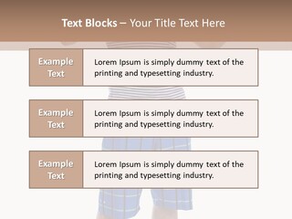 A Man In A Tank Top And Plaid Shorts Is Pointing At Something PowerPoint Template