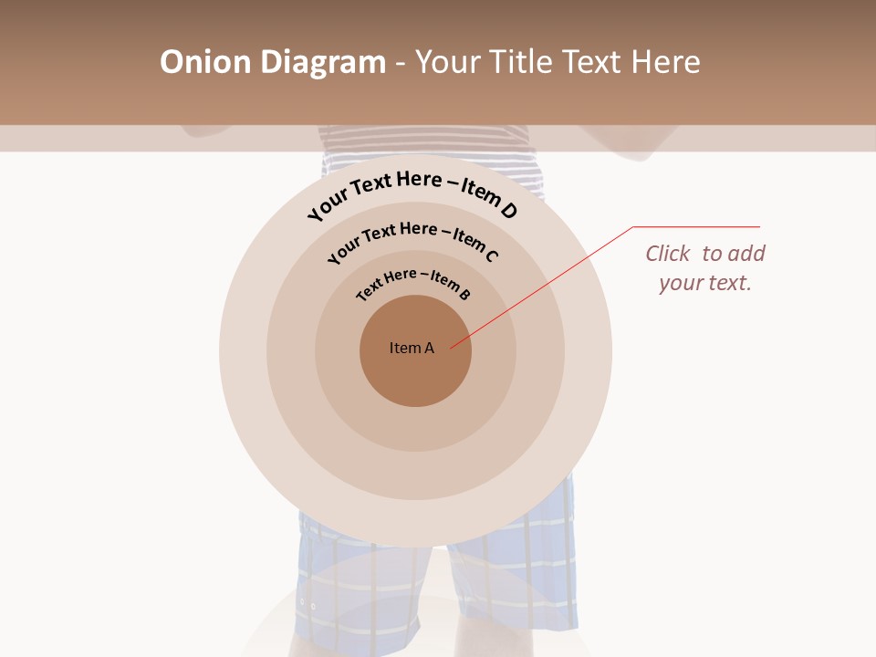 A Man In A Tank Top And Plaid Shorts Is Pointing At Something PowerPoint Template