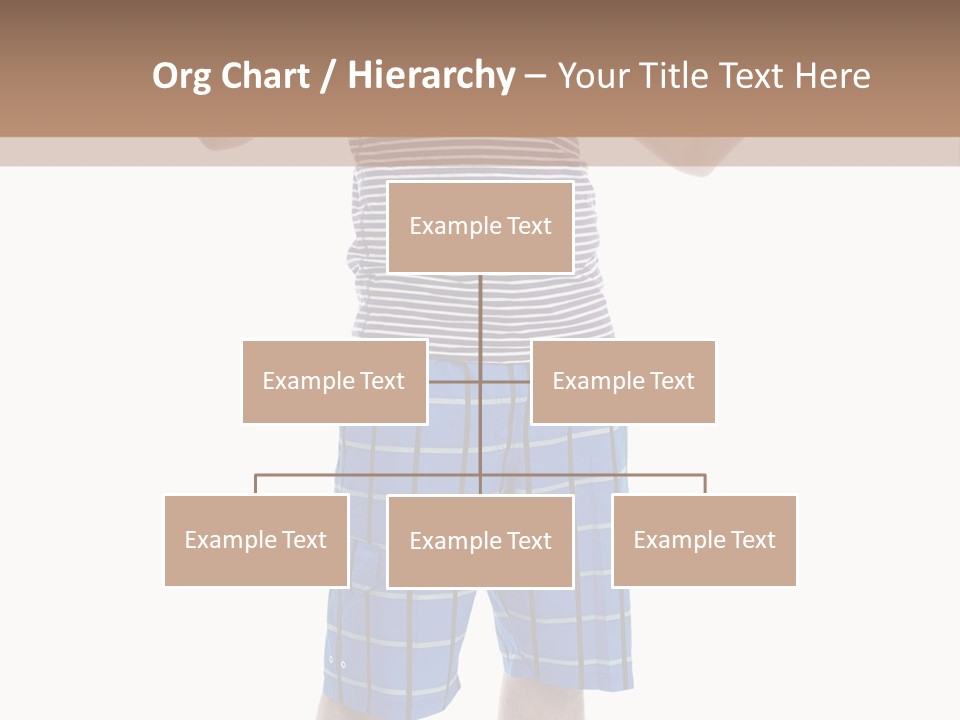 A Man In A Tank Top And Plaid Shorts Is Pointing At Something PowerPoint Template