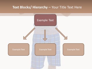 A Man In A Tank Top And Plaid Shorts Is Pointing At Something PowerPoint Template