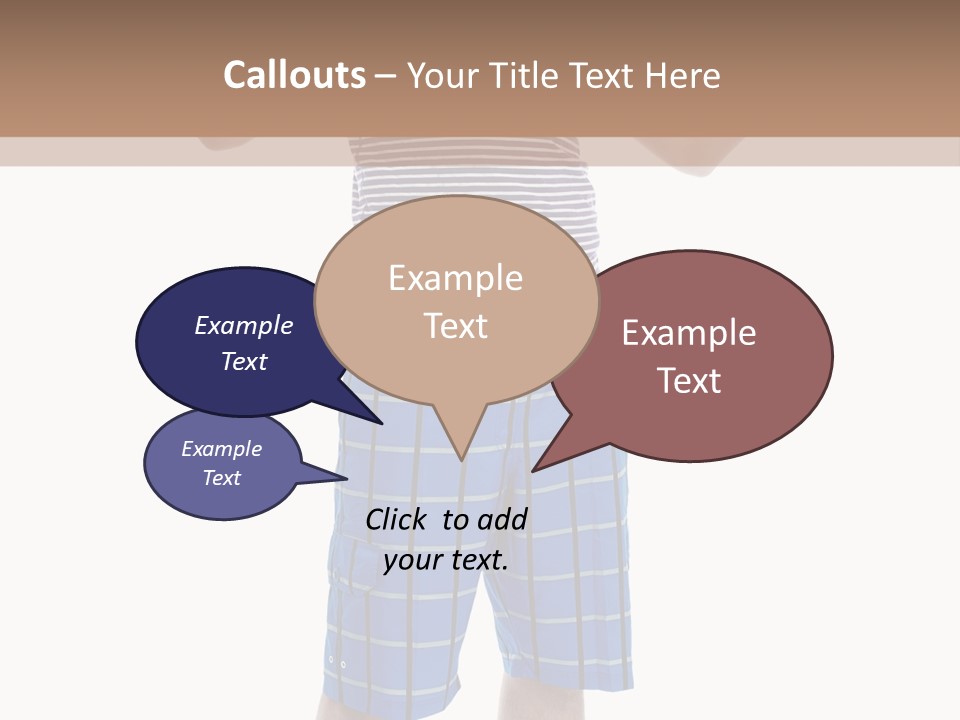 A Man In A Tank Top And Plaid Shorts Is Pointing At Something PowerPoint Template