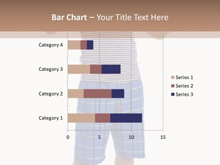 A Man In A Tank Top And Plaid Shorts Is Pointing At Something PowerPoint Template