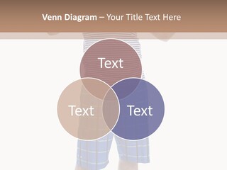 A Man In A Tank Top And Plaid Shorts Is Pointing At Something PowerPoint Template