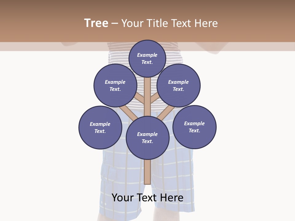 A Man In A Tank Top And Plaid Shorts Is Pointing At Something PowerPoint Template
