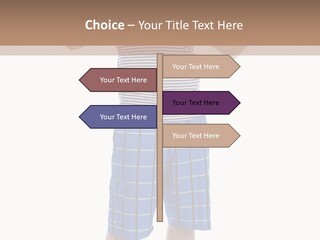 A Man In A Tank Top And Plaid Shorts Is Pointing At Something PowerPoint Template