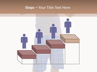 A Man In A Tank Top And Plaid Shorts Is Pointing At Something PowerPoint Template