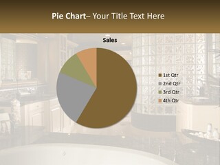 A Bath Room With A Tub A Sink And A Mirror PowerPoint Template