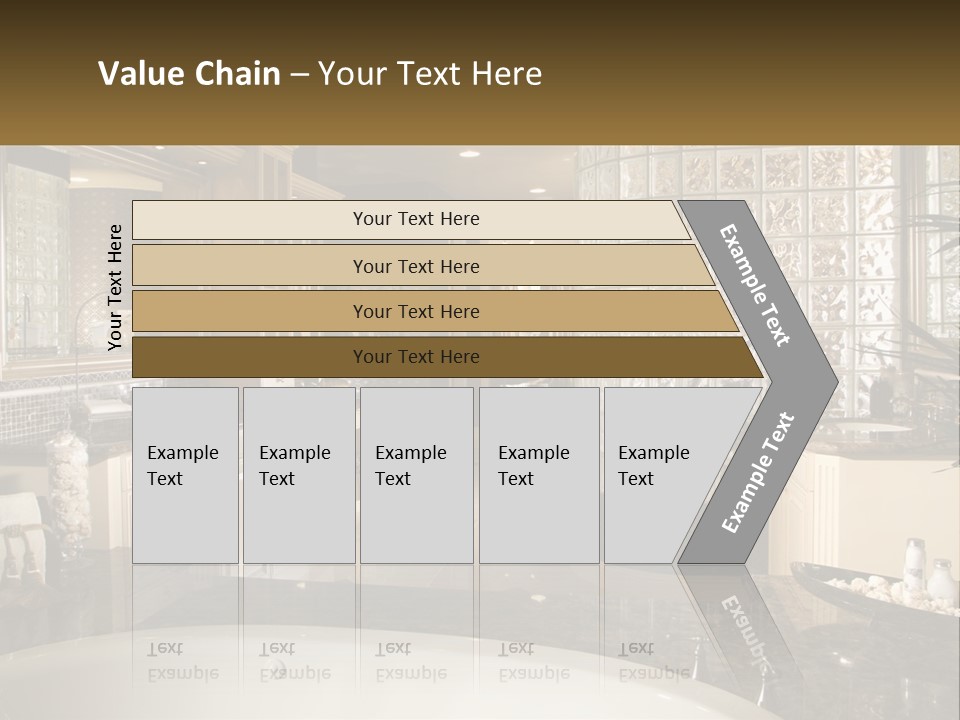 A Bath Room With A Tub A Sink And A Mirror PowerPoint Template