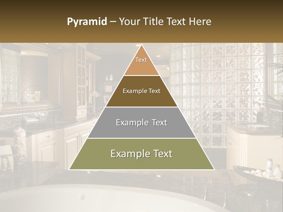 A Bath Room With A Tub A Sink And A Mirror PowerPoint Template