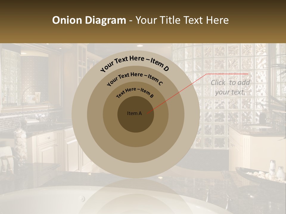 A Bath Room With A Tub A Sink And A Mirror PowerPoint Template