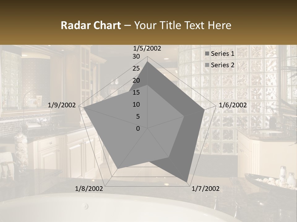 A Bath Room With A Tub A Sink And A Mirror PowerPoint Template