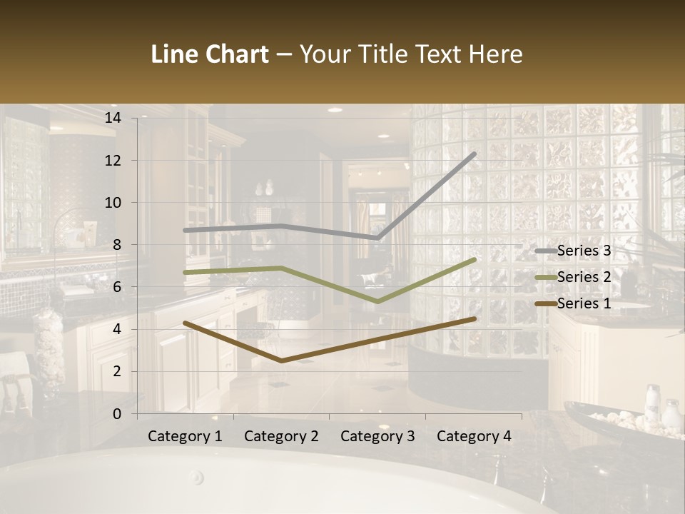 A Bath Room With A Tub A Sink And A Mirror PowerPoint Template