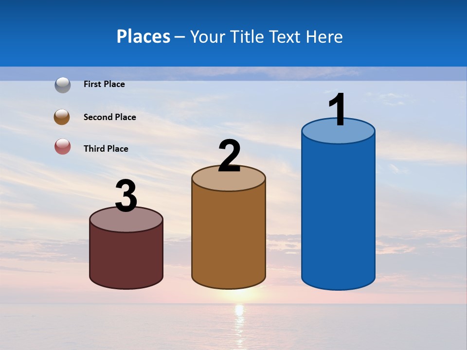 The Sun Is Setting Over The Ocean Powerpoint Template PowerPoint Template