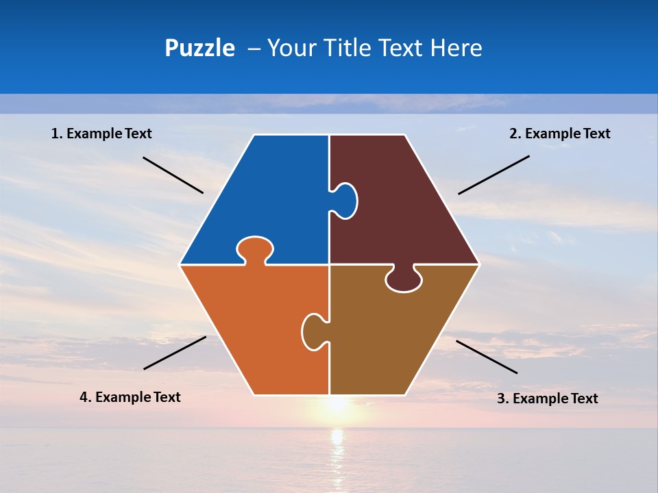 The Sun Is Setting Over The Ocean Powerpoint Template PowerPoint Template