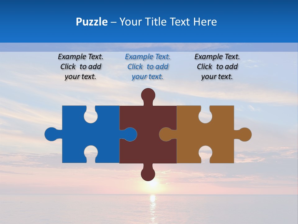 The Sun Is Setting Over The Ocean Powerpoint Template PowerPoint Template