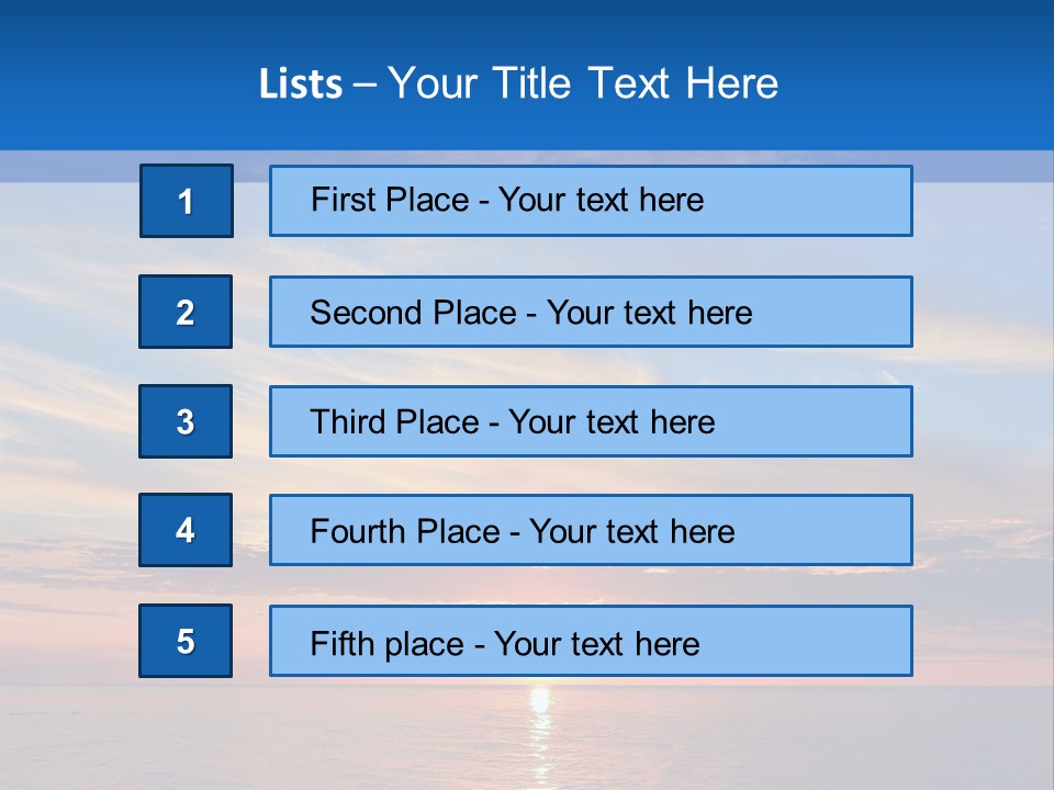 The Sun Is Setting Over The Ocean Powerpoint Template PowerPoint Template