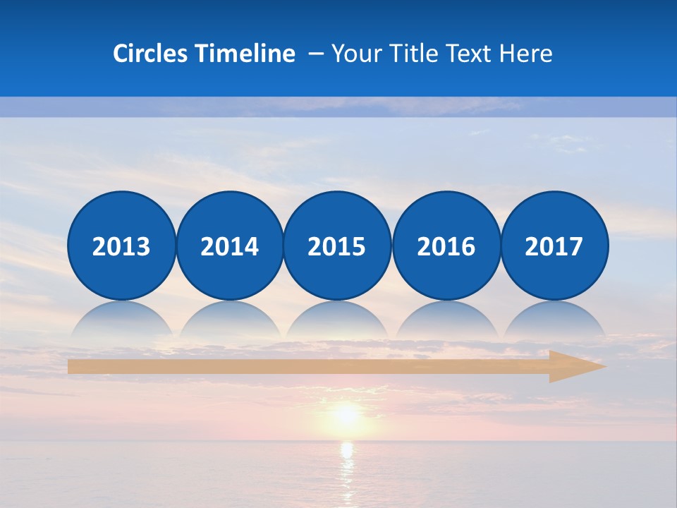The Sun Is Setting Over The Ocean Powerpoint Template PowerPoint Template