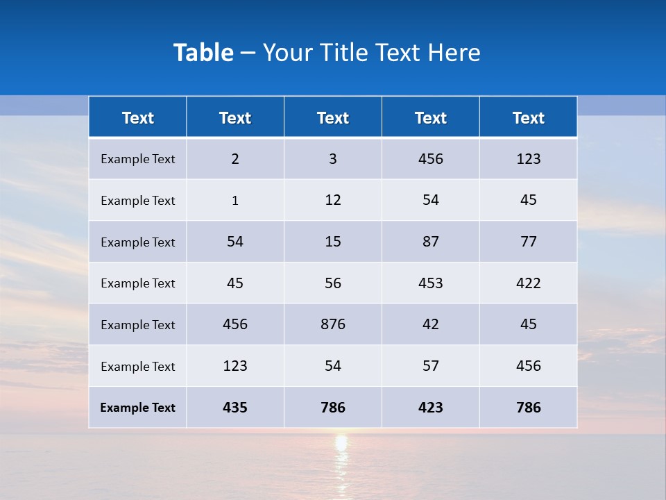 The Sun Is Setting Over The Ocean Powerpoint Template PowerPoint Template