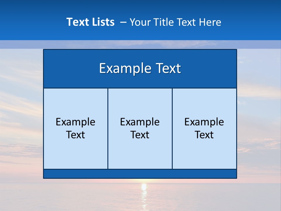 The Sun Is Setting Over The Ocean Powerpoint Template PowerPoint Template